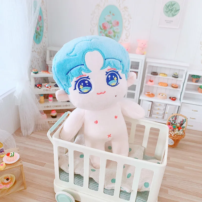 59 types 20cm Baby Doll with hair Plush Doll's Toy Dolls Accessories for our generation Korea Kpop EXO idol Dolls toys Gift