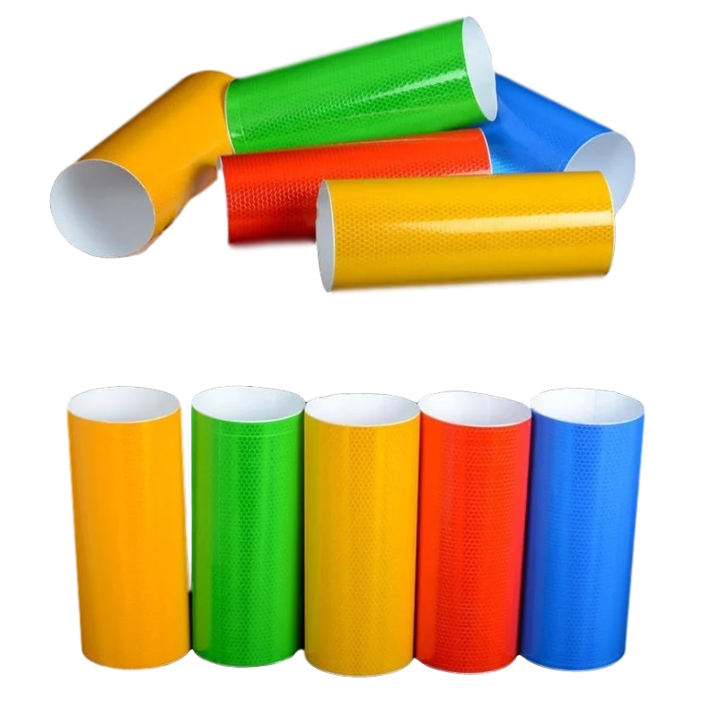 120cm * 4m Rot Hohe Sichtbarkeit Roll Selbst-adhesive Fluoreszierende Reflektierende PVC Wasserdichte Warnung Druckbare Licht Box tuch