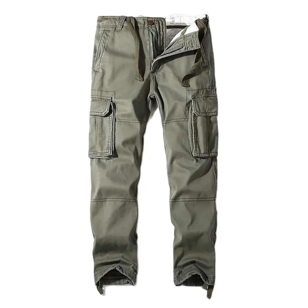 Calças de carga quente militar dos homens casuais camoouflage solto folgado densidade calças exército tático pesado corredores streetwear roupas