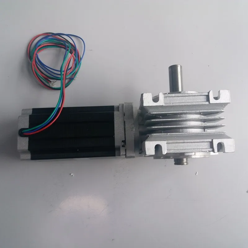 20:1 Worm Gearbox RV030 Speed Reducer 14mm output Nema23 Stepper Motor 4.2A 112MM 3NM 430Oz-in  Convert 90 degree For CNC Router