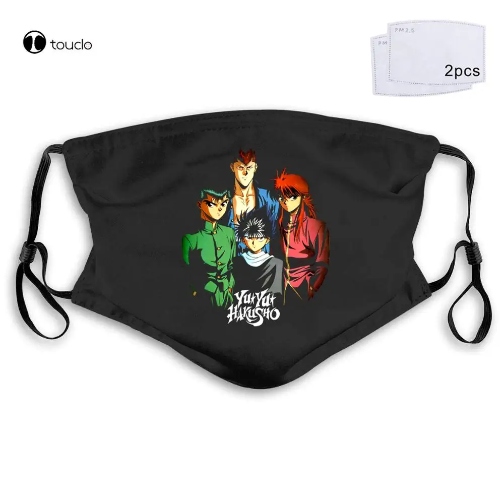 

New Yu Yu Hakusho Retro Anime Cartoon Face Mask Filter Pocket Cloth Reusable Washable