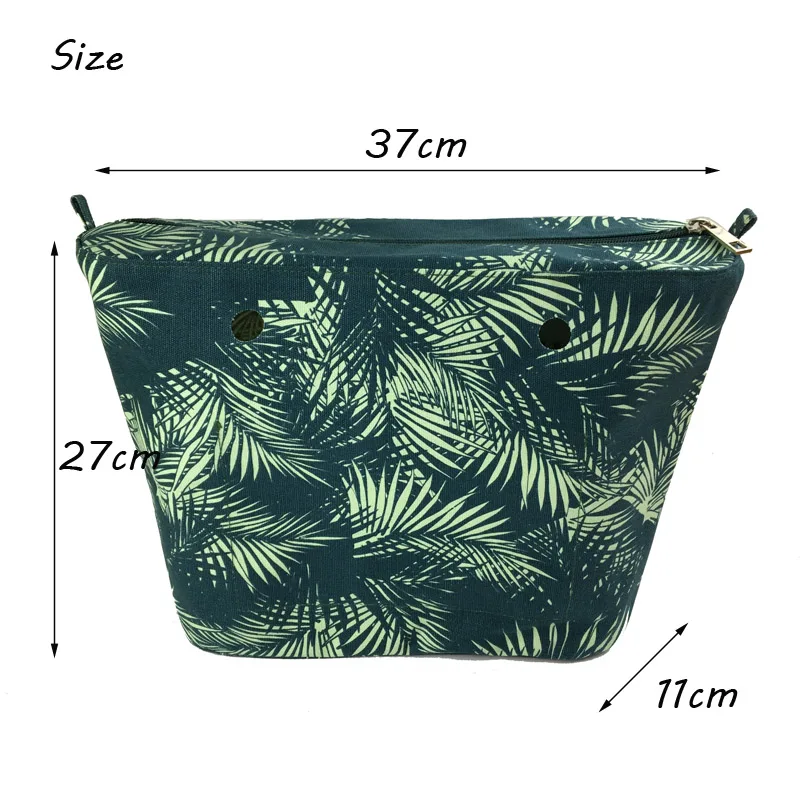 Canvas Classic size interior insert Inner Lining Zipper Pocket suitable for obag o bag silicon bag women handbag accessories