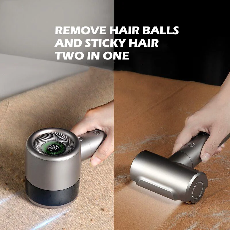 Электрический липкий ролик для удаления катышков для одежды, Портативный 2-в-1 прибор для удаления катышков, триммер для свитеров и платьев, не скатывается
