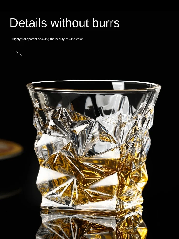 Crystal Whiskey Glass Cup For the Home Bar Beer Water and Party Hotel Wedding Glasses Gift Drinkware