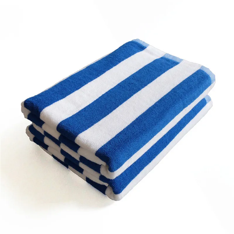 Striped Large Thick Cotton Bath Towel, Shower Towels, Bathroom Absorbent, Swimming, Gym, Pool, Beach, Home, Hotel, 75x150cm