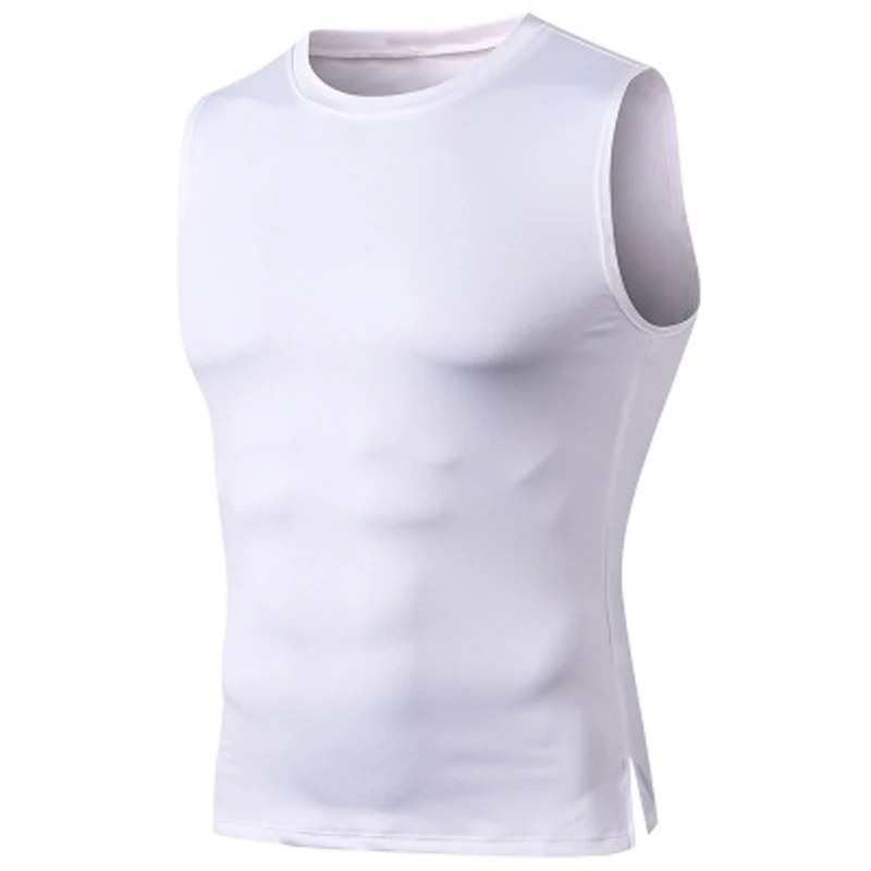 2023 Summer Workout Vest Men Gym Tank Top Compression Quick Drying Sleeveless Training Shirt Running Jersey Sportswear