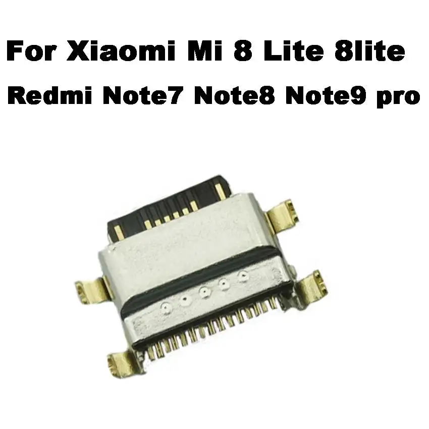 2-10pcs For Xiaomi Mi 8 Lite 8lite Redmi Note 7 8 9 Note7 Note8 Note9 pro Type-C USB jack socket connector charger Charging Port