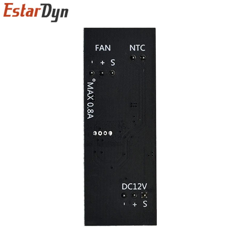 DC 12V PWM Speed Controller Fan Speed Governor 2-3 Wire Computer Temperature control Switch for PC CPU Cooler Fan Alarm STK IC