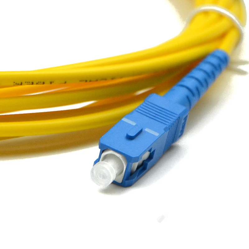 Câble de raccordement en fibre optique monomode PVC, SC UPC à SC UPC Simsake 2.0mm 3.0mm, 10 pièces, Teccord FTTH 9/125