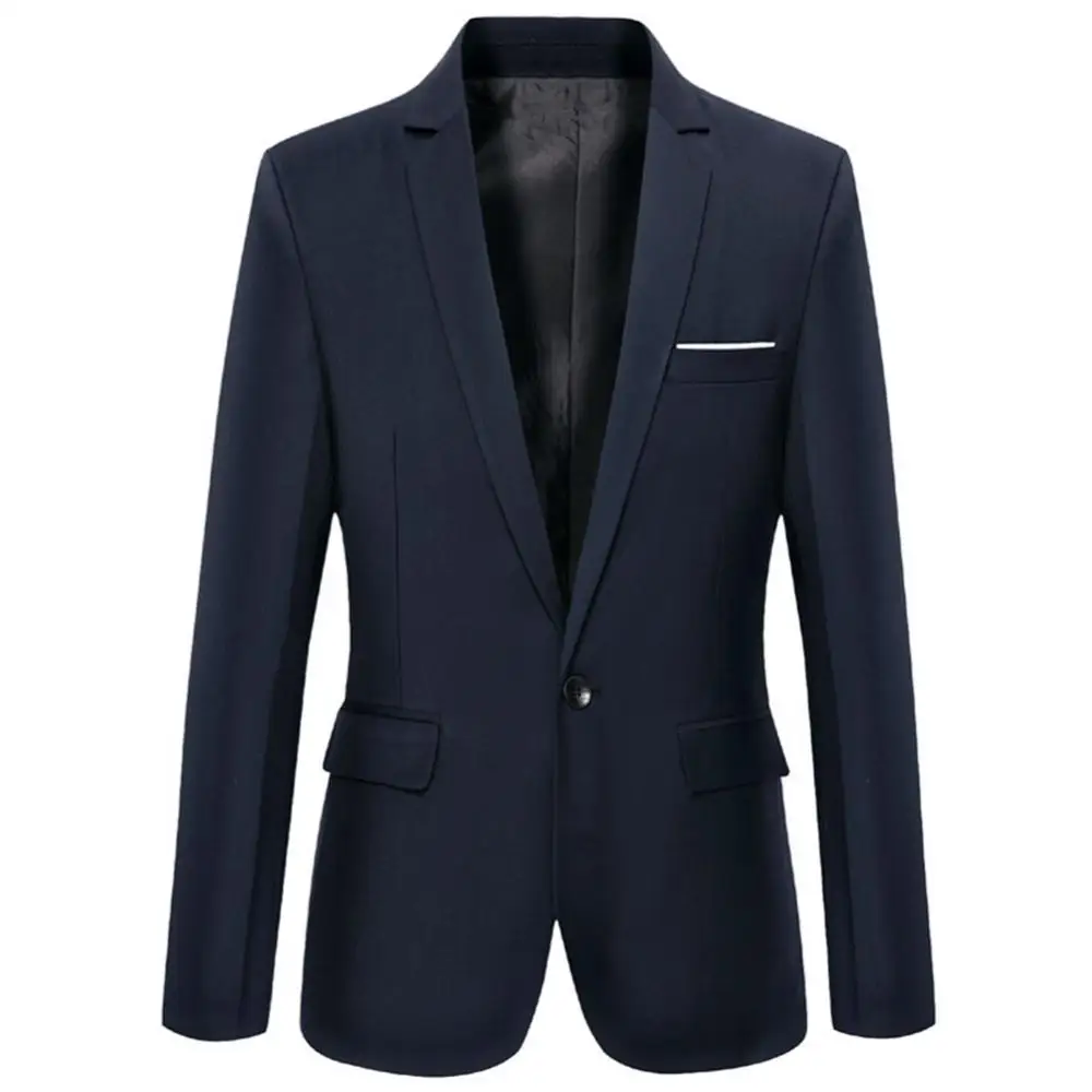 50% Hotmen 'S Blazer Herfst Mode Slanke Formele Party Mannen Pak Lange Mouwen Revers Top Jas Heren kleding