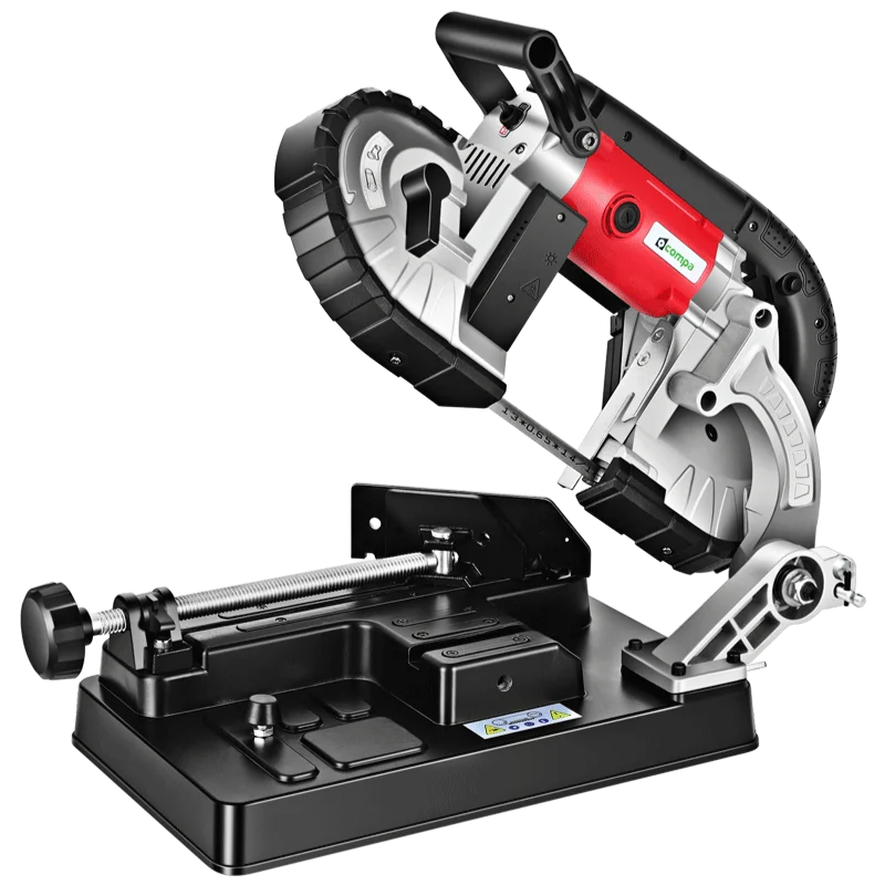 

220V Portable Multifunctional Band Saw Steel Fine Metal Band Saw Cutting Machine Tool 45 Degree Profile Small Sawing Machine