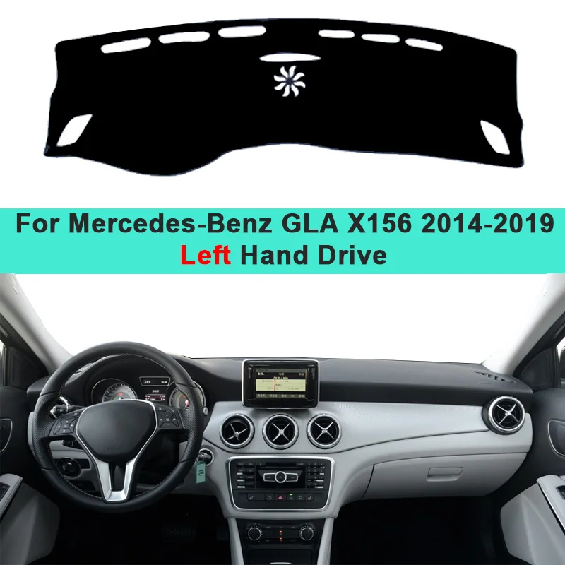 Car Dashboard Cover DashMat For Mercedes Benz GLA X156 2014 2015 2016 2017 2018 2019 GLA180 GLA200 GLA220 GLA250 220 220d AMG