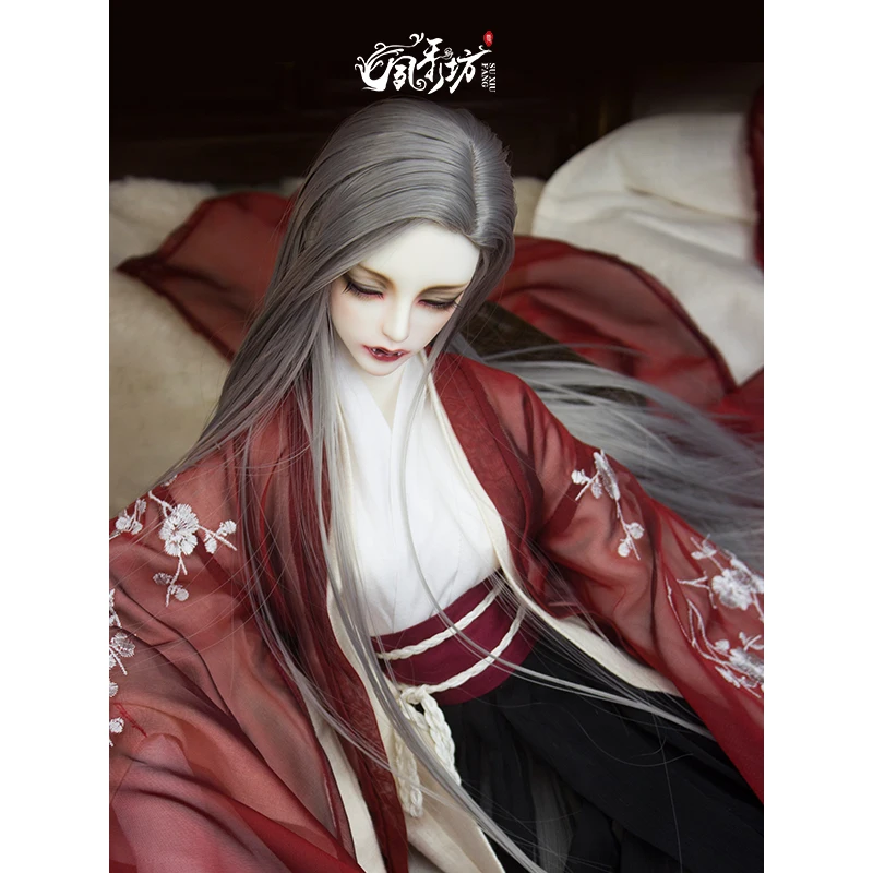 Bjd wig night loli doll wig 3 points baby uncle wig male baby girl baby fake hair