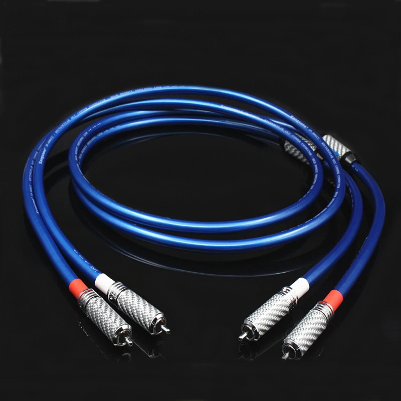 Hi-End Carbon fiber ring  RCA plug socket connector audio cable Amplifier CD DVD player Speaker RCA cable Interconnect cables