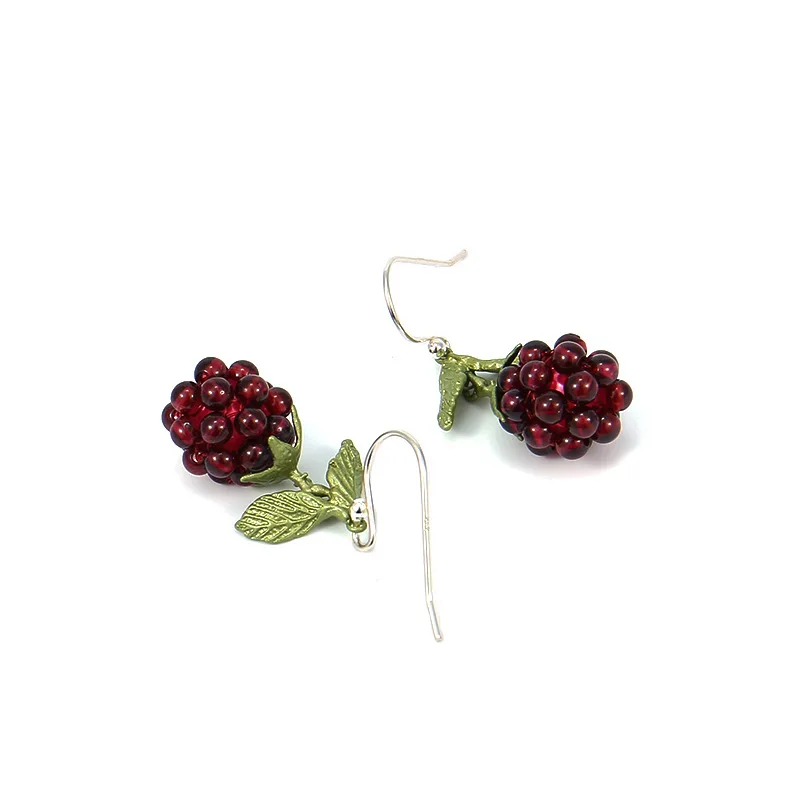 Luxury Creative Brand Design Pomegranate Earring Women Party Wedding Accessories Fruit Earrings earrings Holiday Gifts