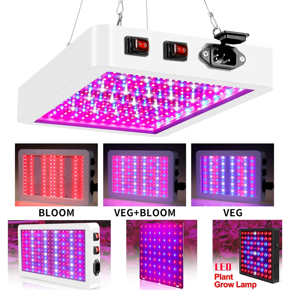 Growing Lamps LED Grow Light Full Spectrum 25W-80W Greenhouse Grow Tent Hydroponic Phyto Lamp Seed Veg Grow Light Indoor Plant