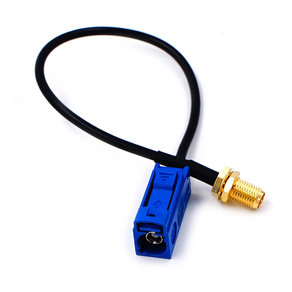 RP SMA Weiblichen zu Fakra c typ Adapter Stecker zu GPS Antenne Verlängerung Kabel RG174 Zopf – Detail 3