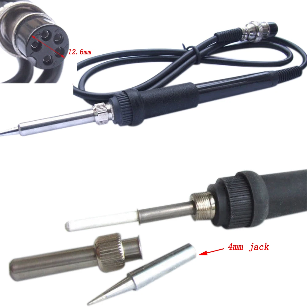 936 Electric Soldering Solder Iron Station 5pin 5 Holes 50W 24V 852D+ 853D 878AD 898D 936B 937D Iron Handle Rework Repair Tools