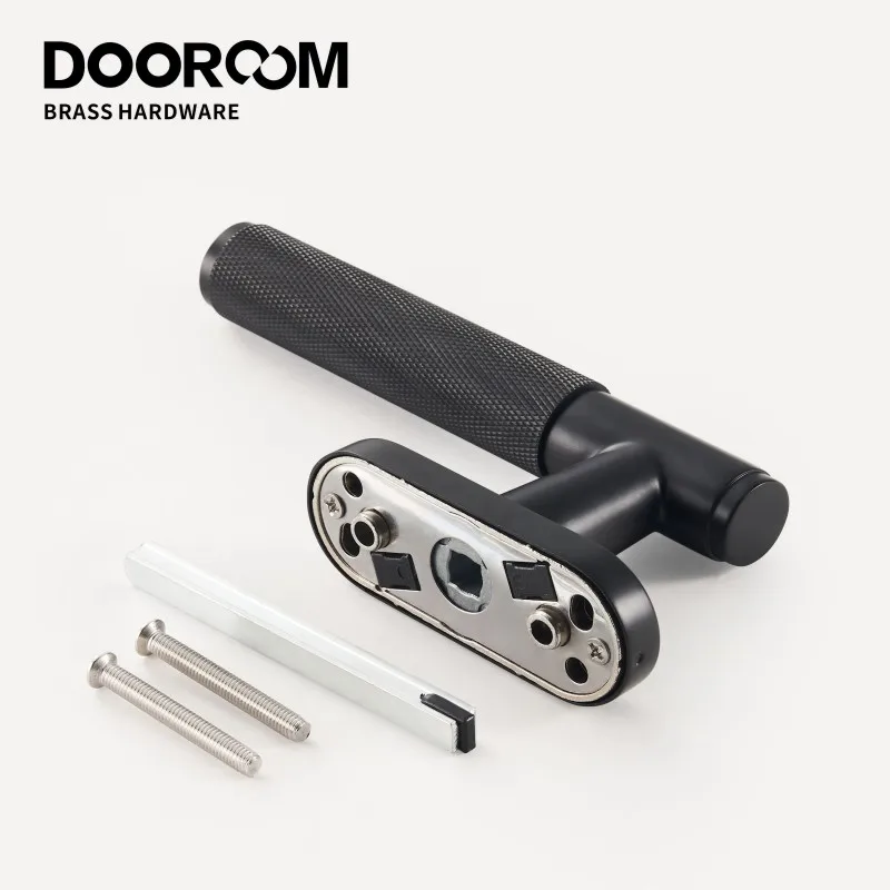 DOOROOM Brass Knurled Window Lock Handle Highest Safety Casement Lever Top Quality Modern Design Window and Door Accessories