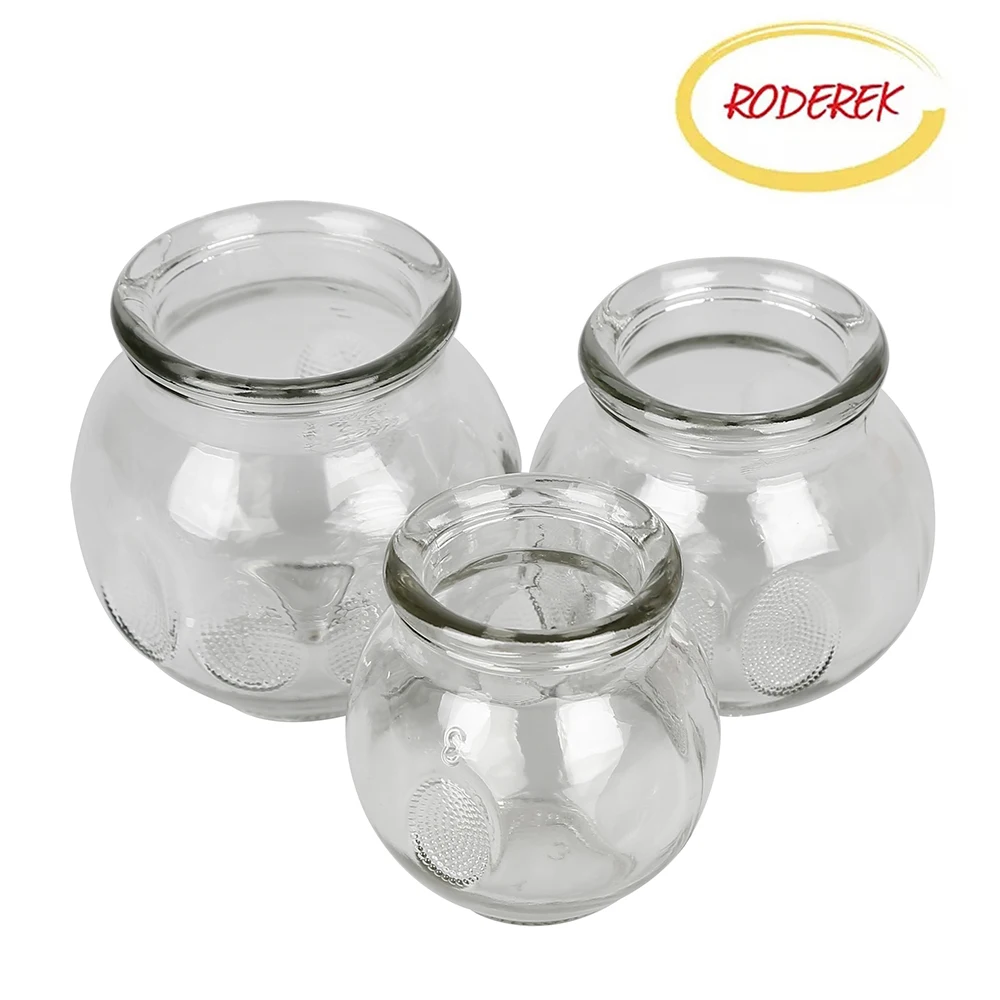 Transparent Glass Antiskid Fire Therapy Glass Cupping Vacuum Glass Cupping Tank