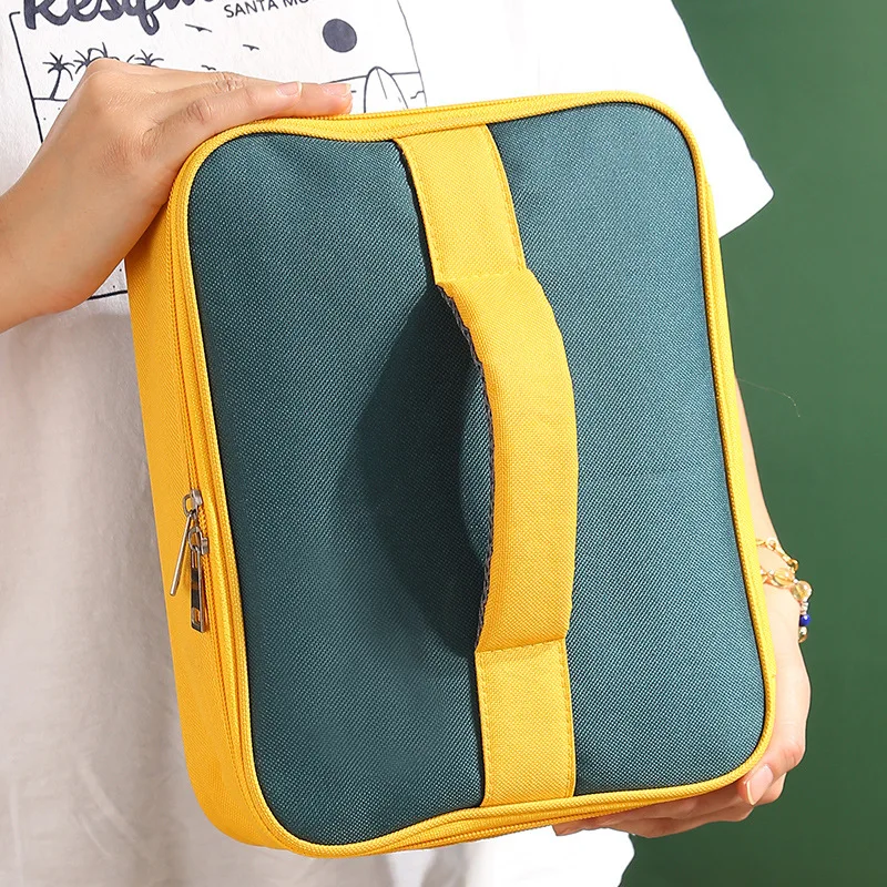 Portable Children Thermal Lunch Bag Women\'s Oxford Cloth Bento Bags Large Capacity Food Picnic Cooler Handbags Square Organizer