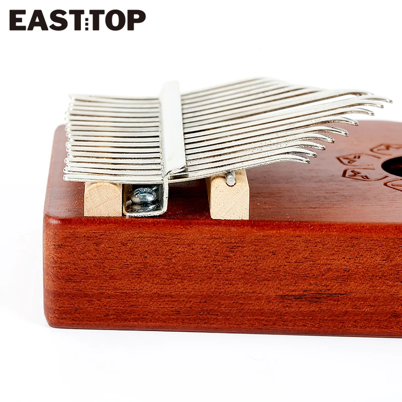 EASTTOP  EK17-C 17 Key Kalimba Thumb Piano Mahogany Musical Instrument Beginner With Accessory Instructions Tuning Hammer