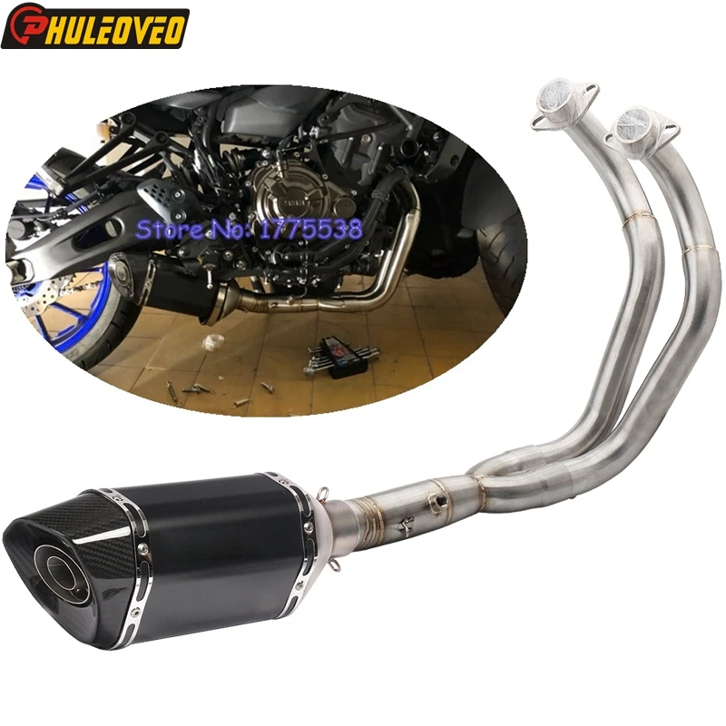 For Yamaha FZ-07 MT-07 2014-2024 TRACER 7 GT 2021-2024 TRACER 700 GT 2016-2020 XSR700 XTRIBUTE 2016-2024 Motorcycle Exhaust Set