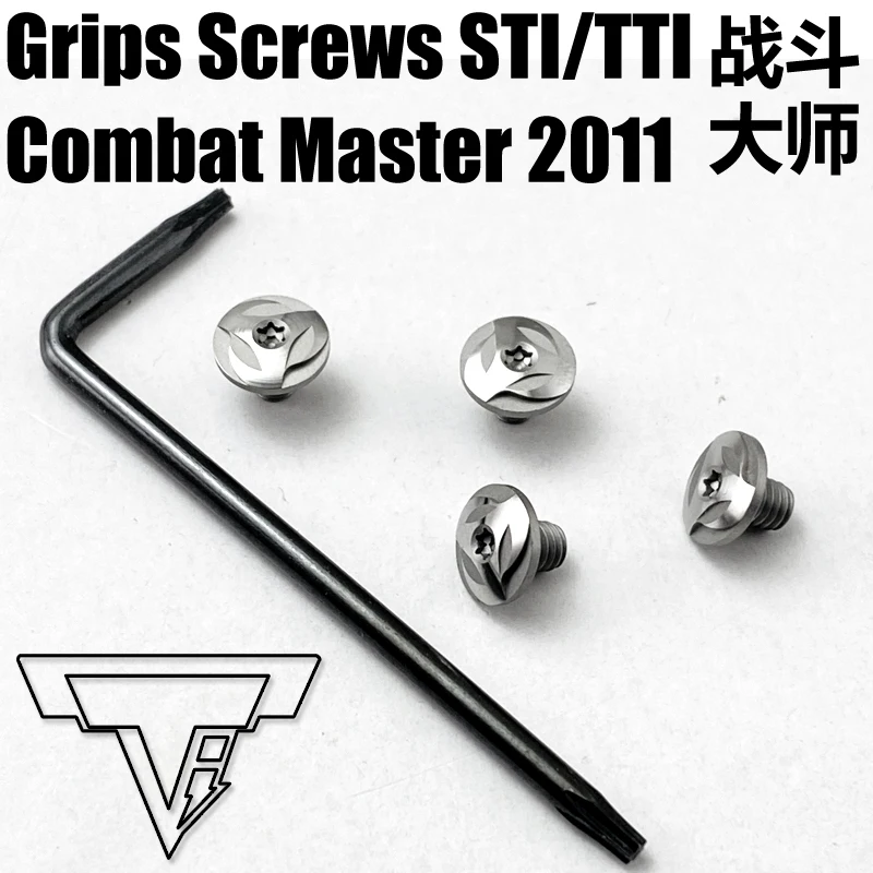 Personalizzato STI/TTI Combattimento Master 2011 Grips Viti in acciaio inox 416 CNC T8 Viti torx