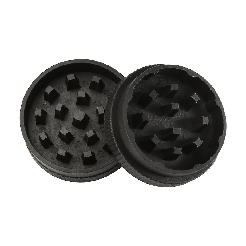 Degradable Plastic Tobacco Grinder Herb Spice 2 Layers Crusher For Smoking Accessories Good Quality