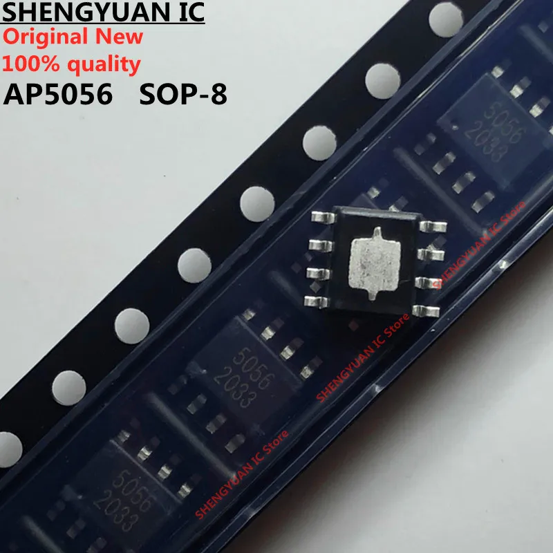 10Pcs/lot  AP5056 5056 SOP-8  1A Linear Li-Ion Battery Charger 100% quality 100% new original