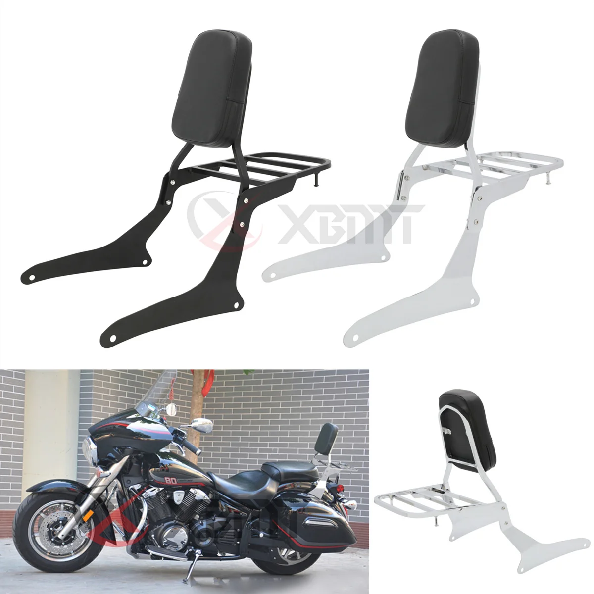 

Motorcycle Backrest Sissy Bar For Yamaha V-Star XVS1300 XVS1300A Midnight 2007 2008 2009 2010 2011 2012 2013 2014 2015