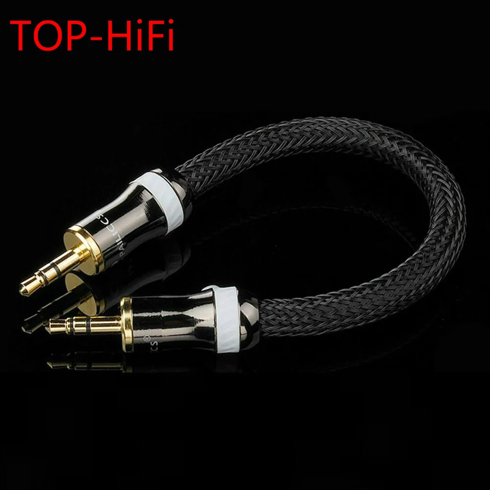 

TOP-HiFi 3.5mm Male to 3.5mm Male Audio Adapter Cable 4Cores OCC Single Crystal Copperr Audio Cable