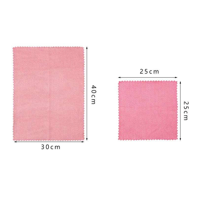 5Pcs Kitchen Microfiber Cleaning Cloth Anti-grease Wiping Rags Efficient Fish Scale Wipe Cloth Home Washing Dish Cleaning Towel