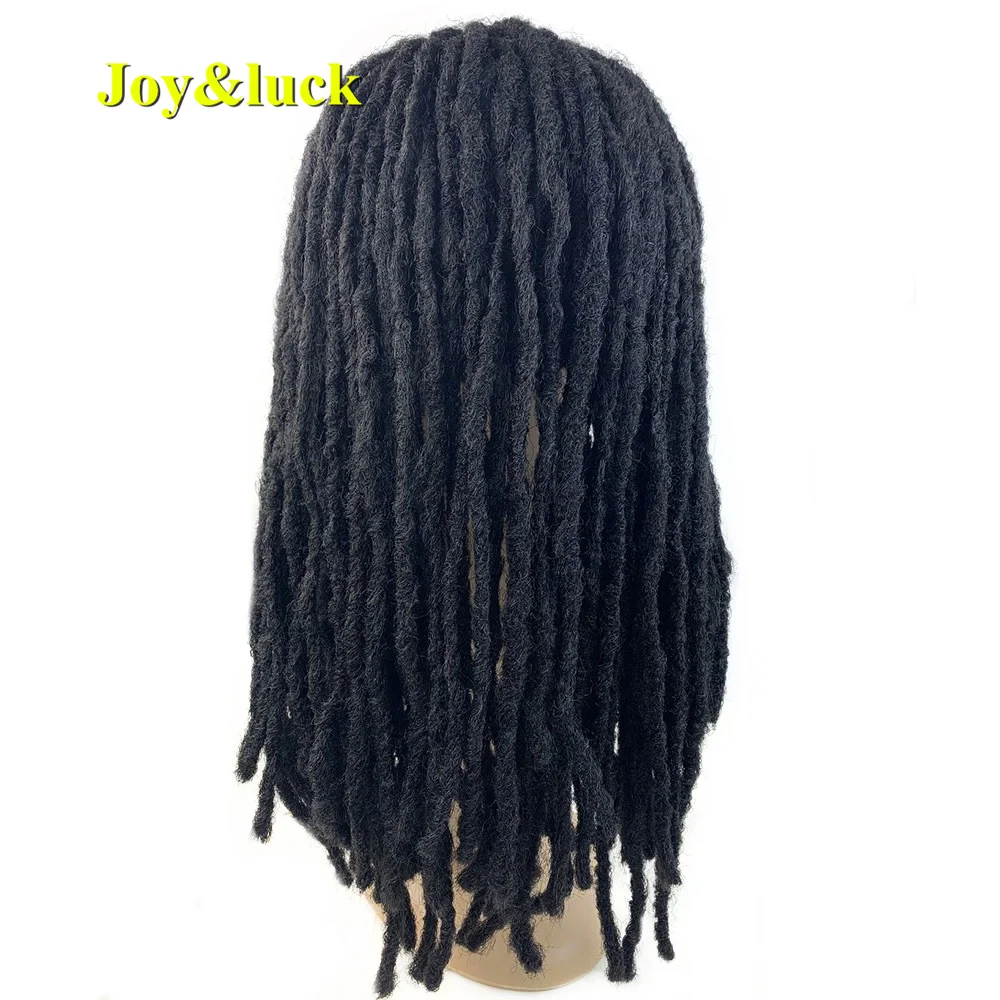 Long Dreadlocks Wig For Men Synthetic Black Dreadlock Straight Crochet Hair Braiding Middle Part Hair Wigs Daily Wig