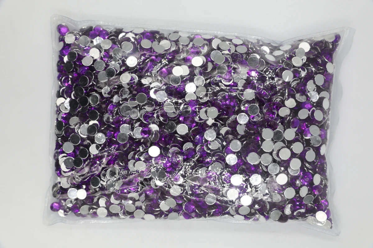 

Red Amethyst Color 1.5~12mm Flat Back Round Acrylic Rhinestones Beads,3D Acrylic Nail Art / Garment Decoration