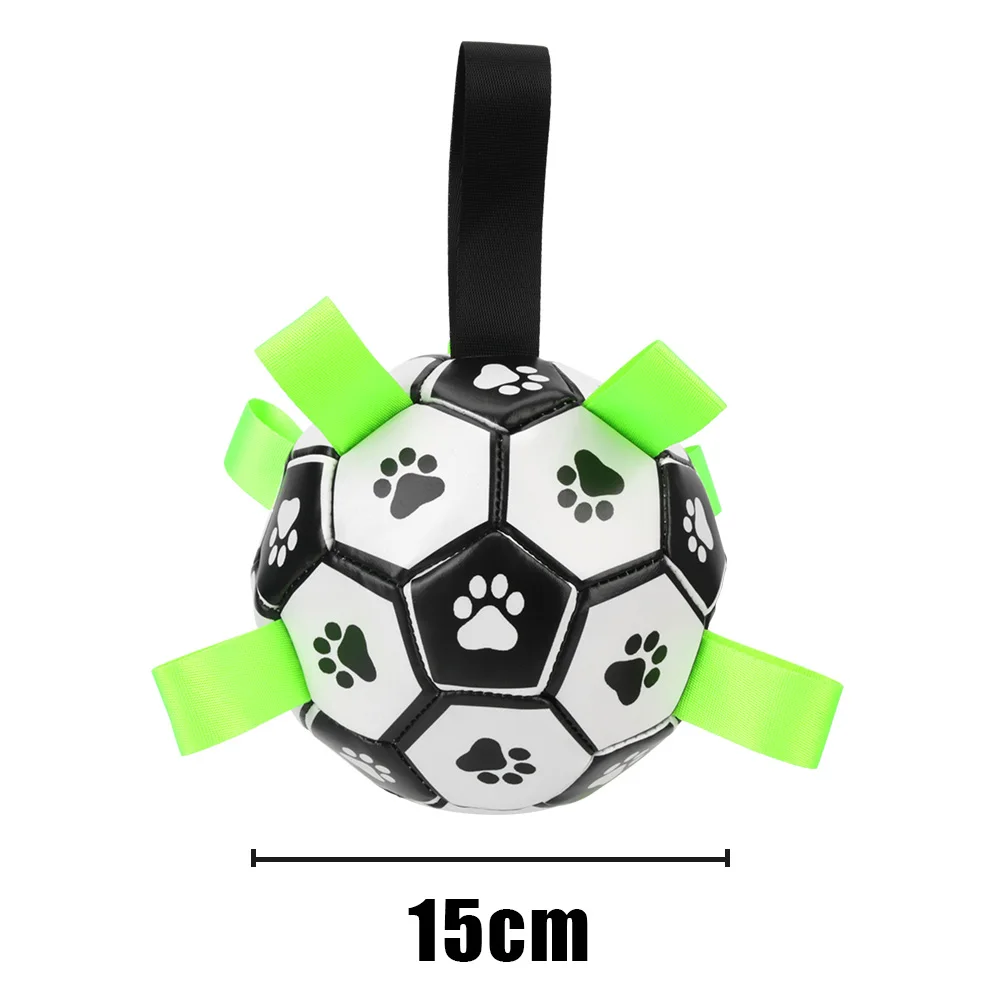 Interactive Pet Football Toys 15cm With Grab Tabs Puppy Outdoor Training Soccer Dog Bite Chew Balls Pets Accessories