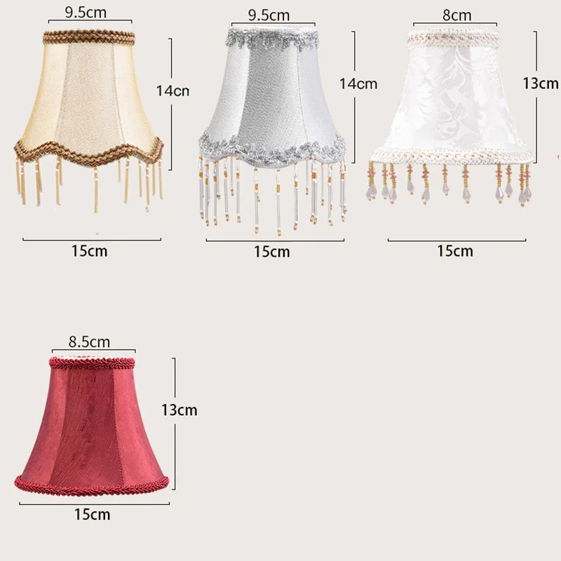 Commonly Used Fabric Lamp Shade Chandelier, Mini Lampshade for Table, Wall Lamp Living Room Bedroom Clip On