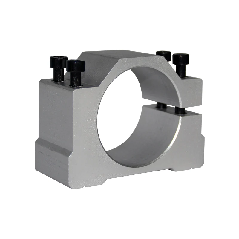 Aluminium CNC Spindle Clamp Holder Inner Diameter 48mm 65mm 80mm Z Axis Router Mount Bracket 800W 1.5KW 2.2KW Spindle Fixture