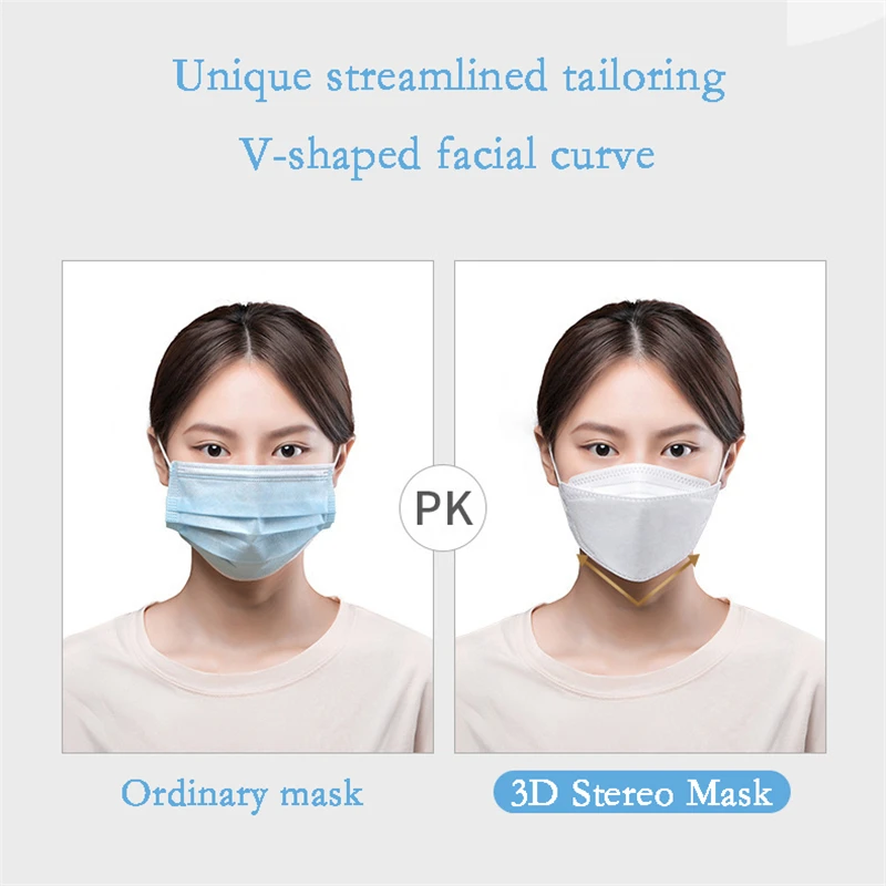 10-200PCS FFP2 3D Mascarillas 4 Layers KN95 Fish Masks FPP2 Mask Approved FFP2 Mask CE Certified Mascherine FFP2 FP2 PM059