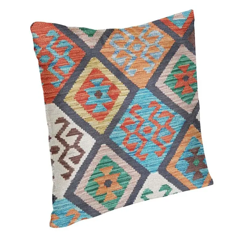 Vintage Turkish Kilim Luxury Pillow Cover Decoracion Salon Vintage Persian Tribal Bohemian Ethnic Art Sofa Cushion Case