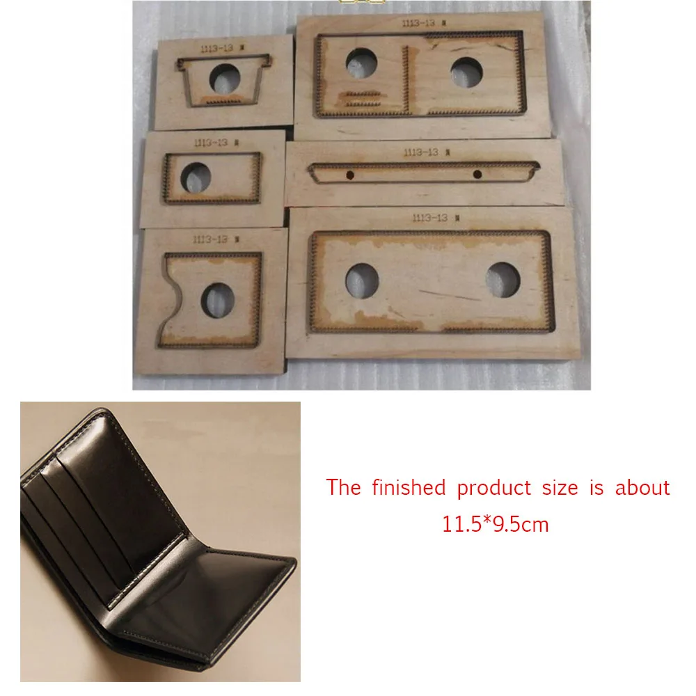 

Wooden Cutting Dies, Leather Wallet Cutter, DIY Craft Supplies, Template Wood Mould, Suitable for Common Die-Cutting Machines