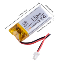 HP551429 D.11 170mAh 3.7V Lithium Polymer LiPo Rechargeable ion cells For Mp3 Alligator C-500 DIY bluetooth heads remote 551430