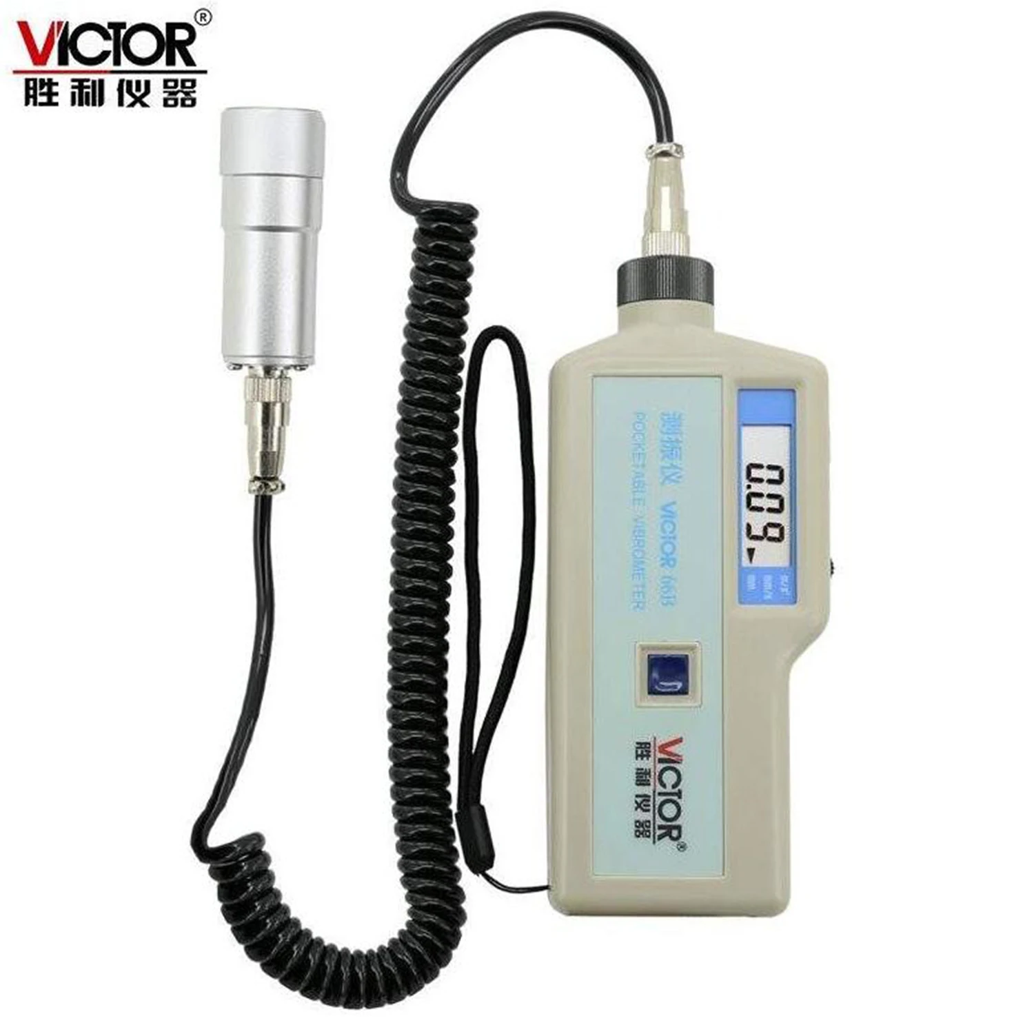 VICTOR 66B VC66B Hand Held low Frequency Vibrometer Pocketable Vibration Meter Vibration Analysis Instrument.