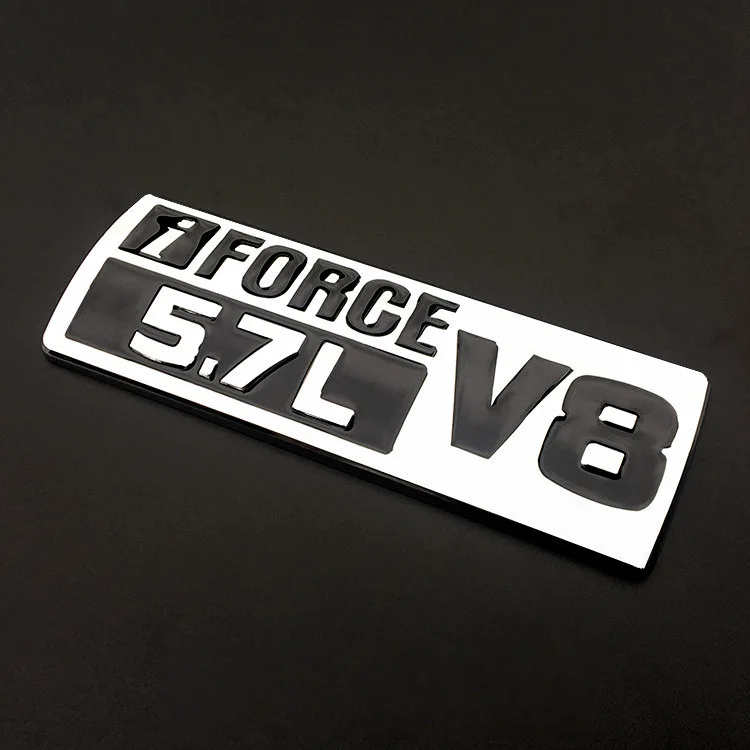 3D 4X4 iFORCE 5.7L V8 logo car stickers auto Badge emblem chrome tail sticker car styling for Toyota Tundra SR5 previa SEQUOIA