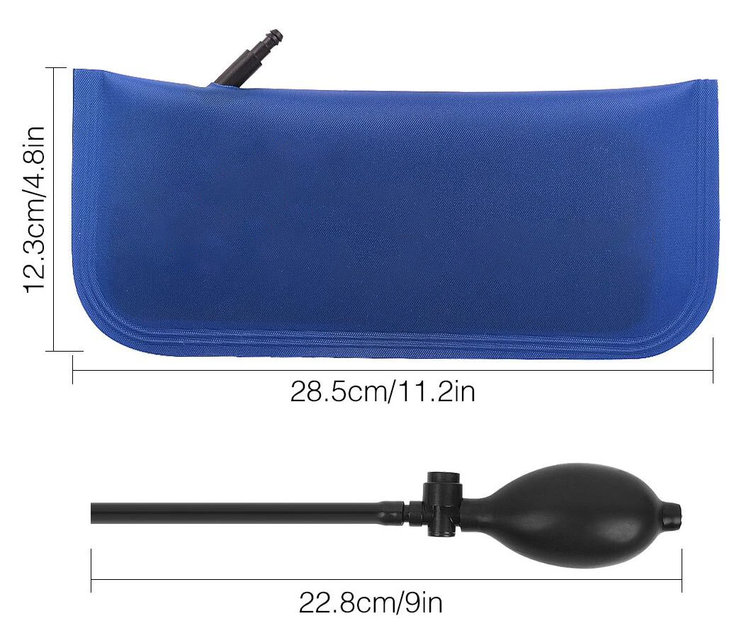 3 PCS / Set Pump Wedge Locksmith Tools Airbag Car Hand Tools Pump Wedge Air Wedge Airbag Set Adjustable Inflatable Cloth Airbag