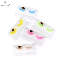 3D Color Eyelash Cosplay Colorful Eyelashes False lashes Faux Mink Natural Long fluffy Style Eye lash Extension Makeup Halloween