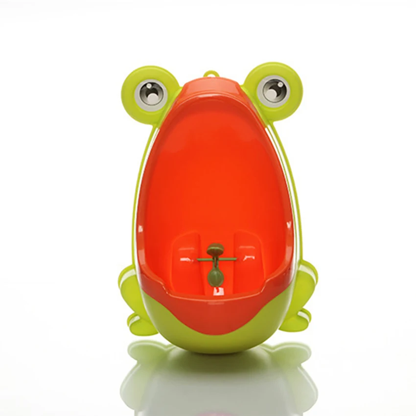 1Pc Frog Shaped Children Urinals Wall Mounted Bathroom Kids Suction Cup Potty Pee Hanging Training Urinal Toilet With Windmill