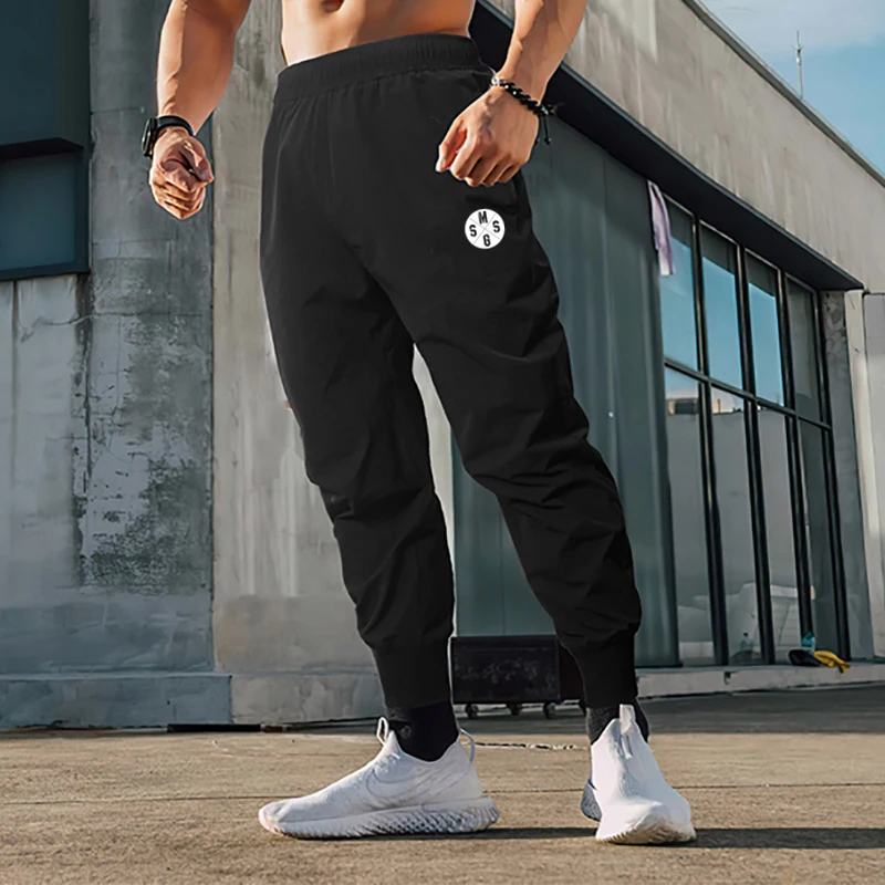 

New Brand Mens Fashion Training Joggers Casual Pants Fitness Sportswear Skinny Sweatpants Trousers Black Gym Jogger Track