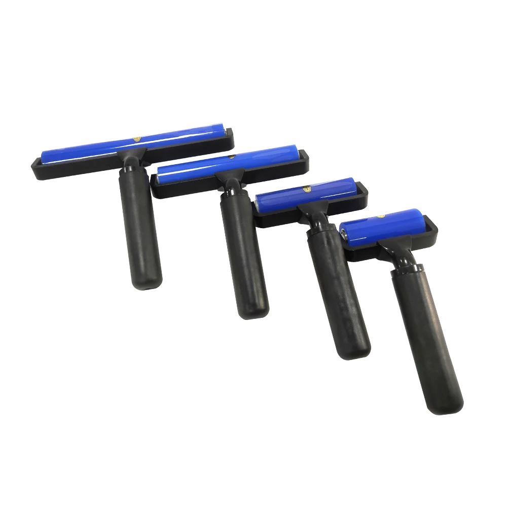 Rullo In Gel di silice con compagno di impugnatura In ABS nero per supporto antipolvere e rimozione nella stampa, PCB, LCD,SMT