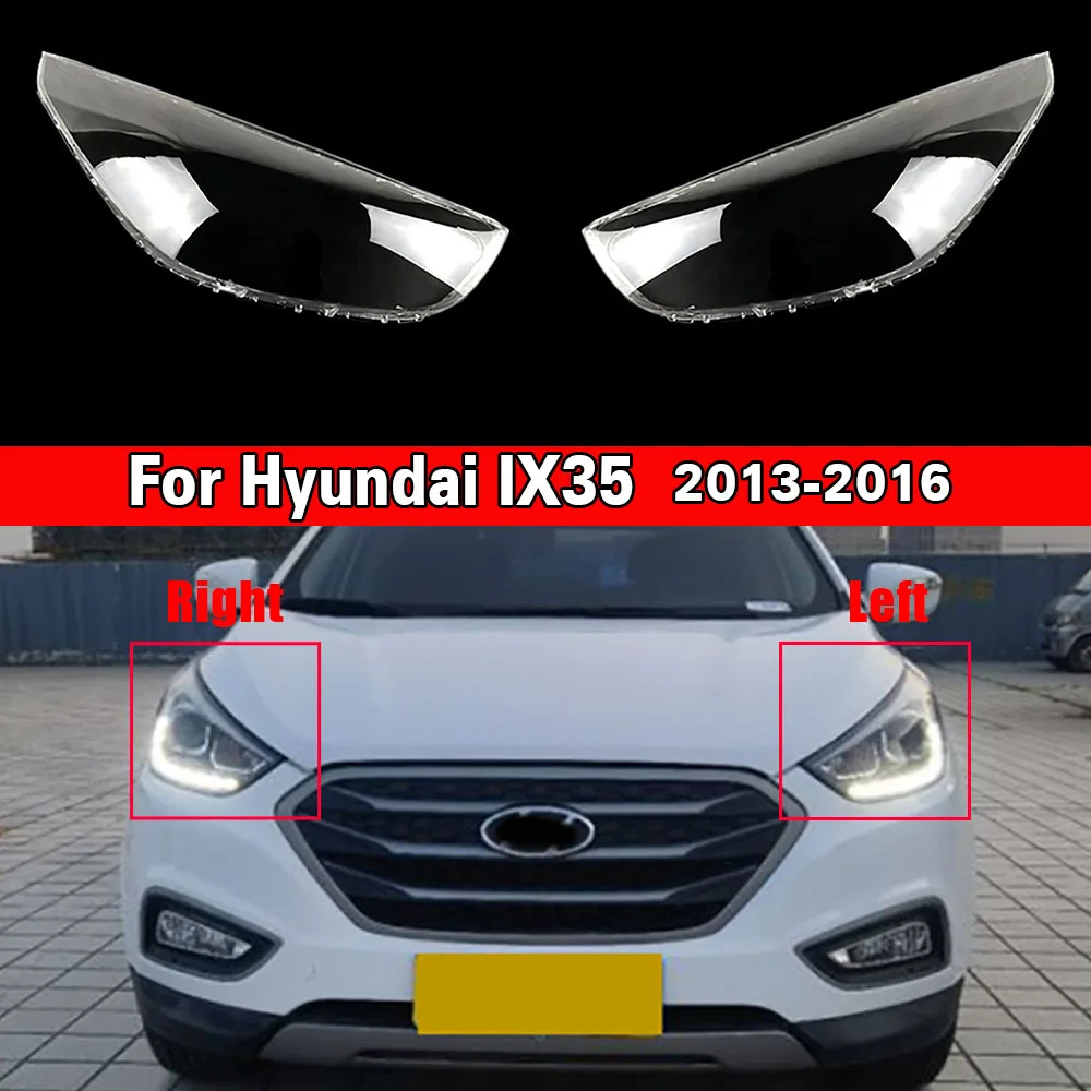 Car Headlight Lens Replacement Auto Shell For Hyundai IX35 2013 2014 2015 Headlamp Cover Car Headlight Lens Lampshade Lamp